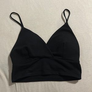 Black crop top, cute and comfy